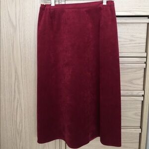Count Romi ultra suede deep burgundy wine skirt vintage…‍‍